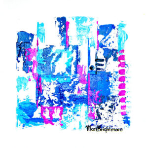 Winter Blues With Magenta