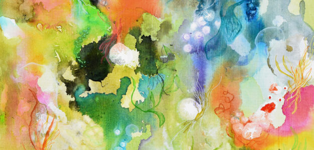 cropped 169 Spring 1 acrylic and pen on canvas 88 x 60cm